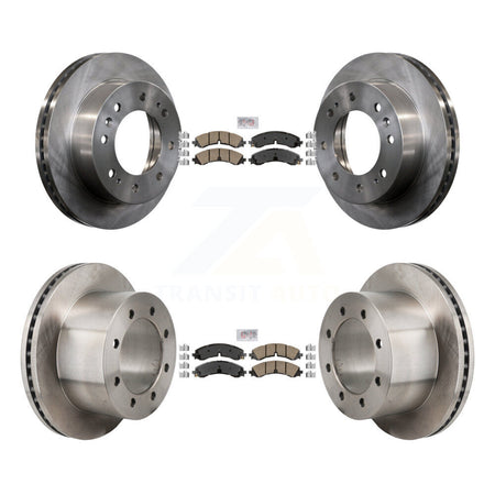 Front Rear Ceramic Pad & Disc Brake Rotors Kit For GMC Sierra 3500 HD Chevrolet Silverado K8A-107754