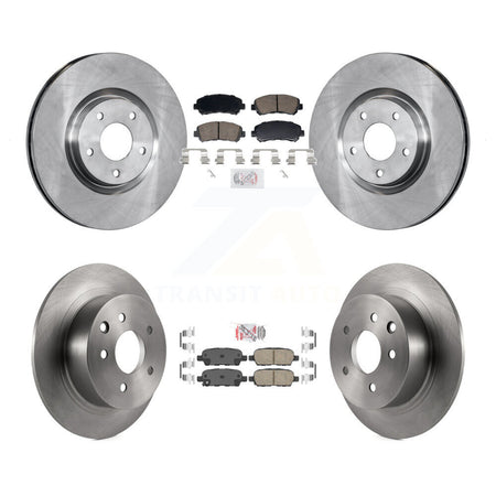 Front Rear Ceramic Pads And Disc Brake Rotors Kit For 2007-2012 Nissan Sentra SE-R Spec V K8A-107756