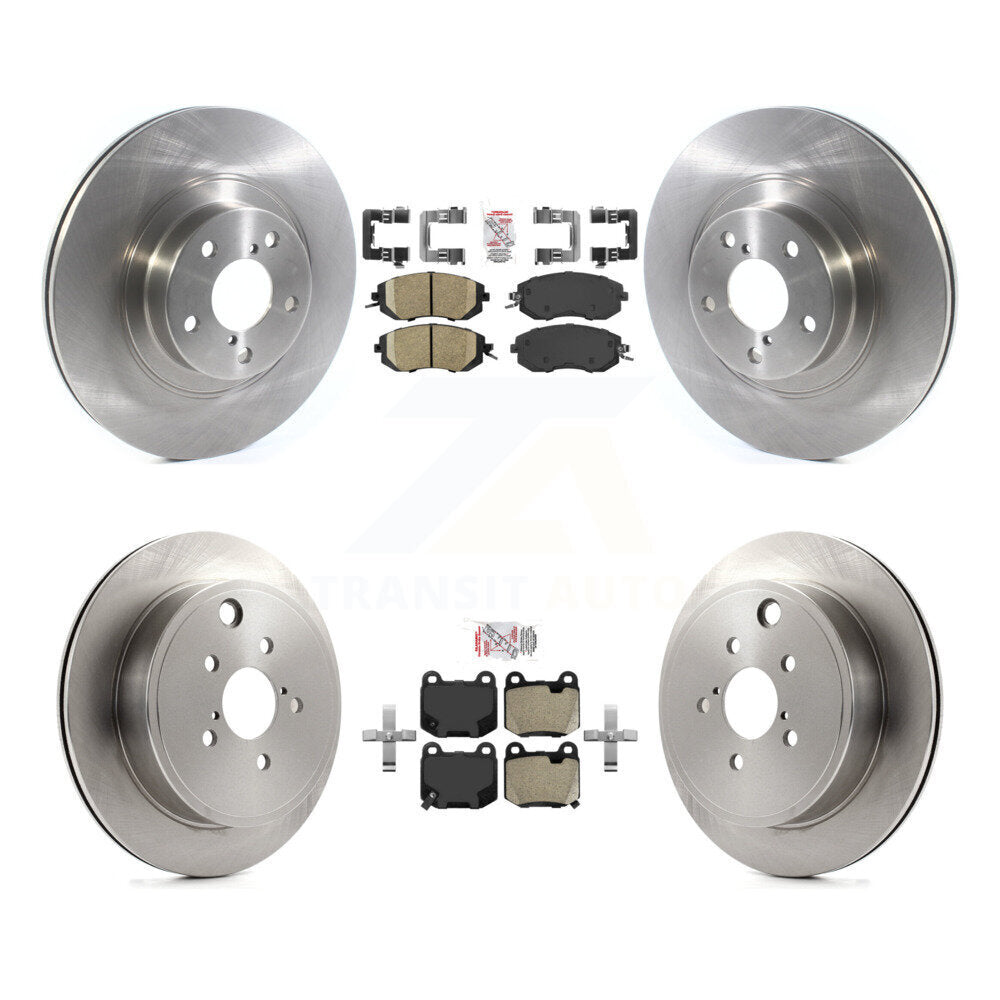 Front Ceramic Rear Semi-Metallic Pad Brake Rotor Kit For Subaru BRZ Without Brembo Brakes K8A-107759