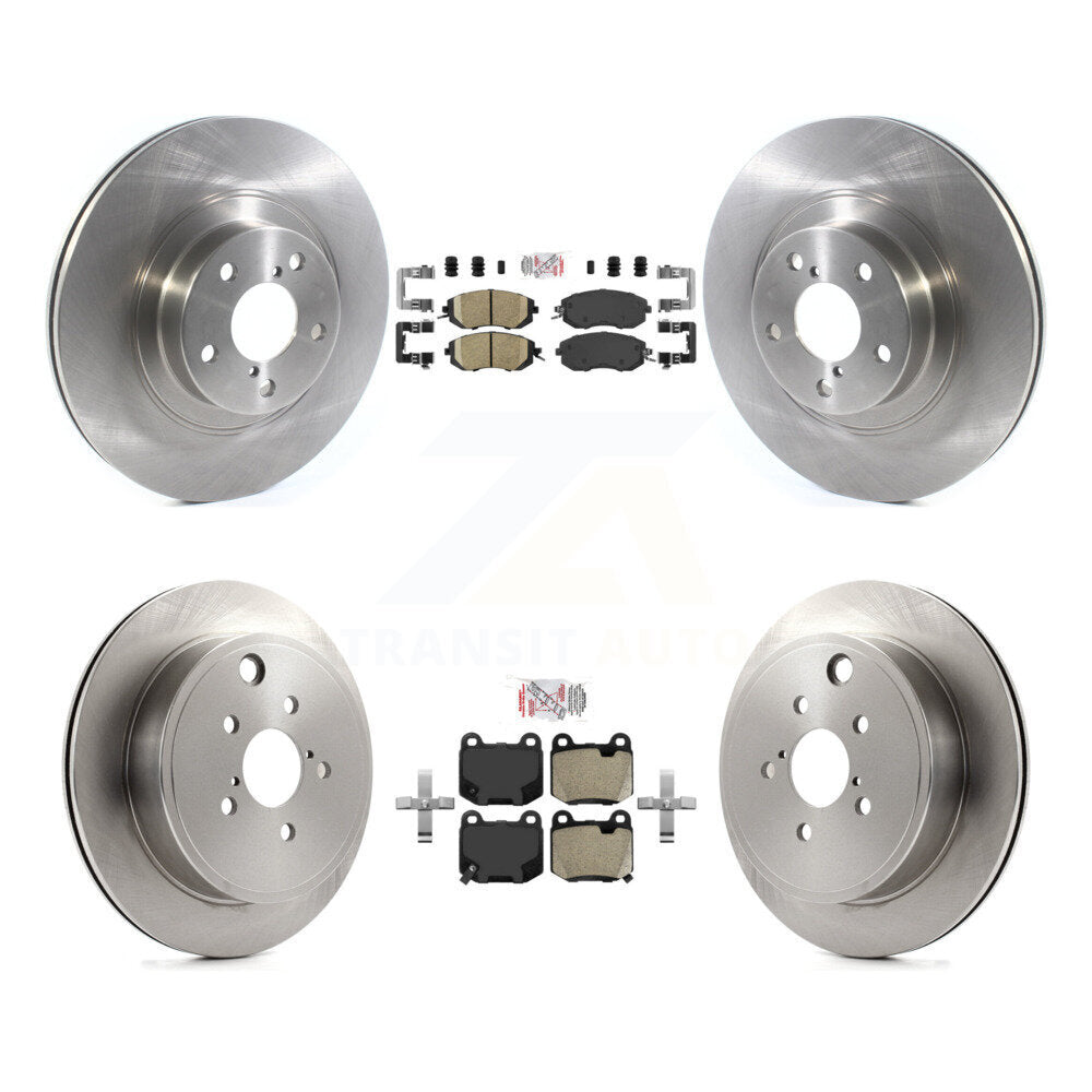 Front Ceramic Rear Semi-Metallic Pad Brake Rotor Kit For Subaru BRZ Without Brembo Brakes K8A-107760
