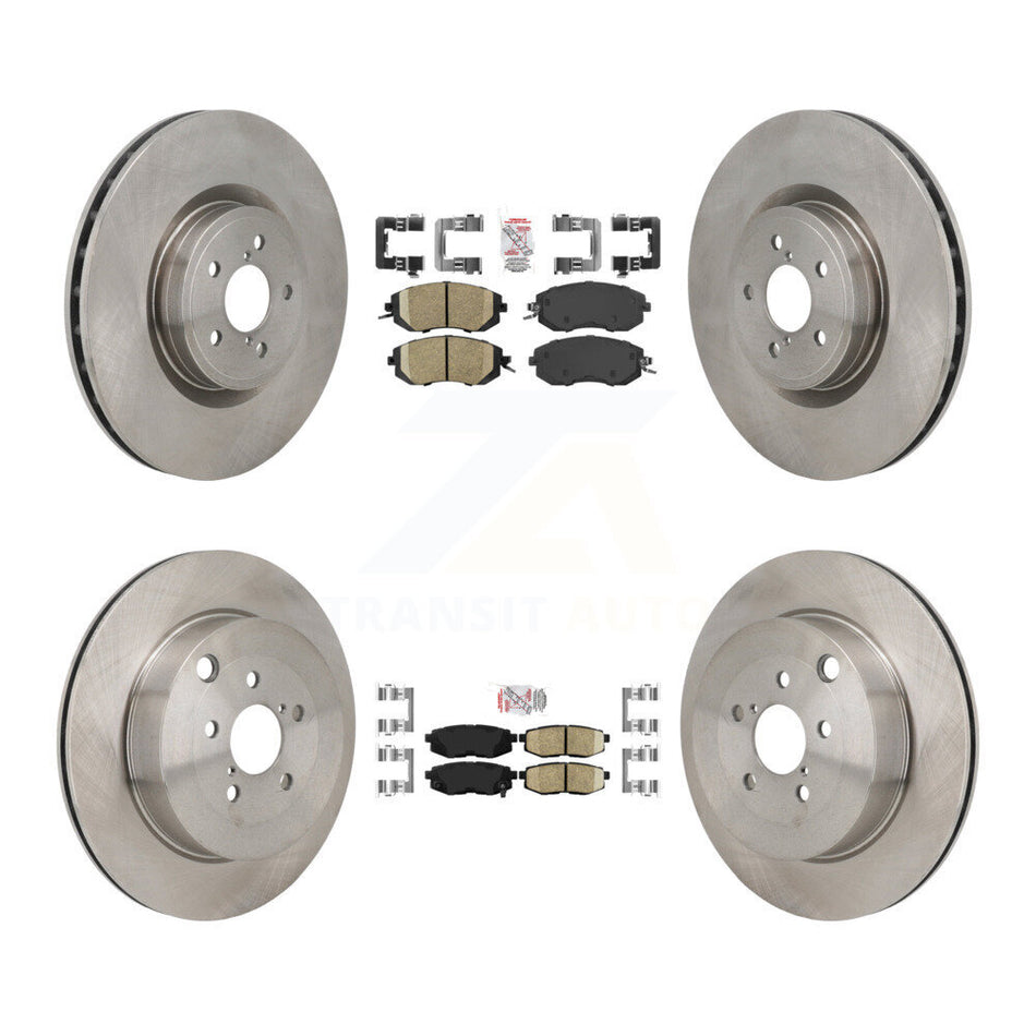 Front Rear Ceramic Pad Disc Brake Rotor Kit For 2019 Toyota 86 Base GT With Brembo Brakes K8A-107765