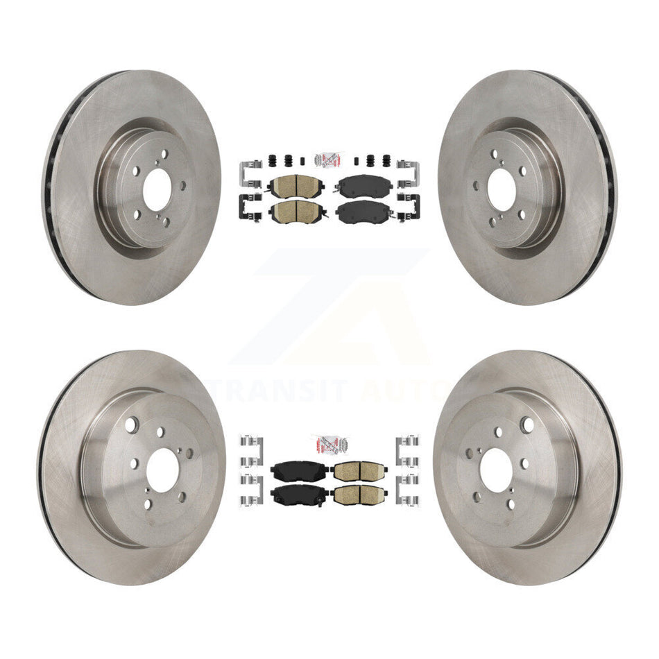 Front Rear Ceramic Pad Disc Brake Rotor Kit For 2019 Toyota 86 Base GT With Brembo Brakes K8A-107766