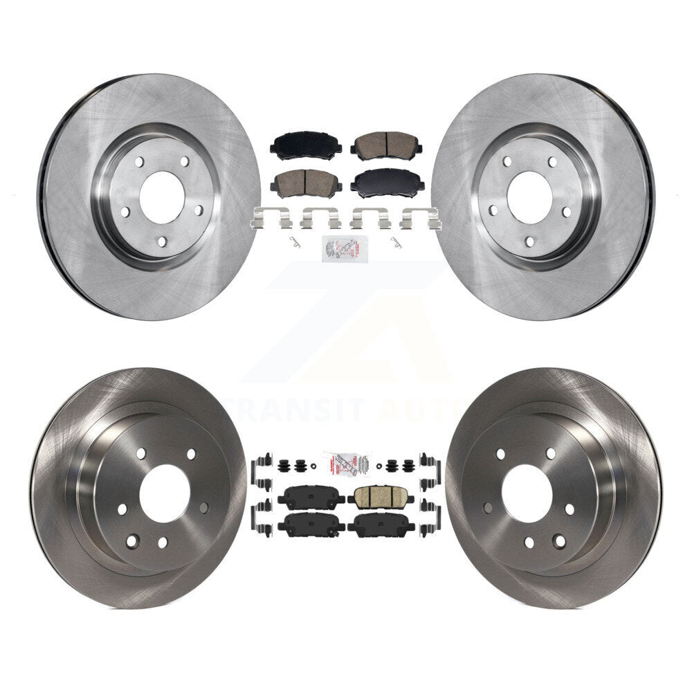 Front Rear Ceramic Pads And Disc Brake Rotors Kit For 2014-2017 Nissan Juke Nismo RS K8A-107767