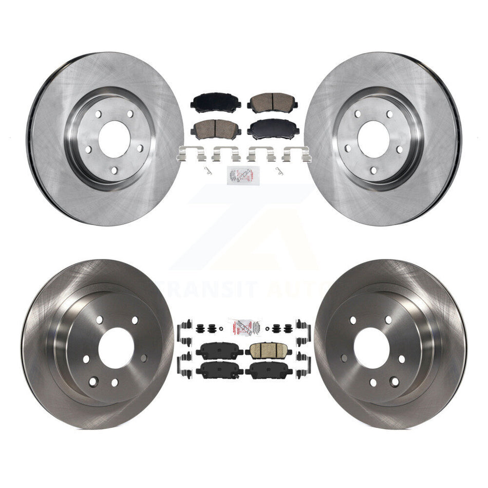 Front Rear Ceramic Pads And Disc Brake Rotors Kit For 2014-2017 Nissan Juke Nismo RS K8A-107767