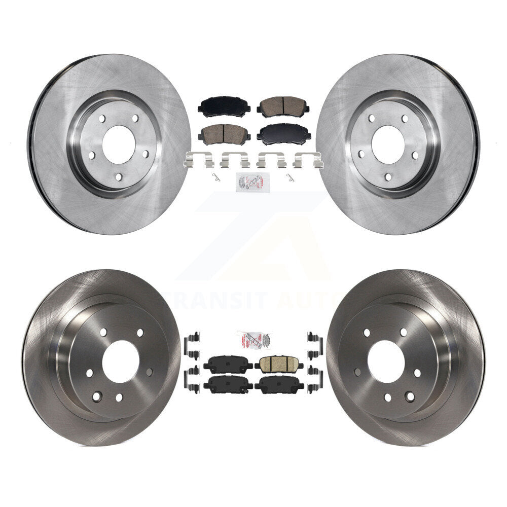 Front Rear Ceramic Pads And Disc Brake Rotors Kit For 2014-2017 Nissan Juke Nismo RS K8A-107768