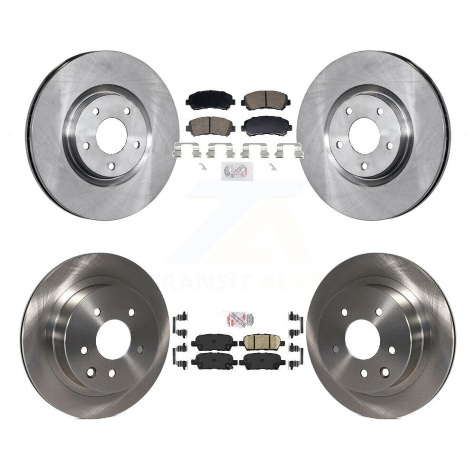 Front Rear Ceramic Pads And Disc Brake Rotors Kit For 2014-2017 Nissan Juke Nismo RS K8A-107768