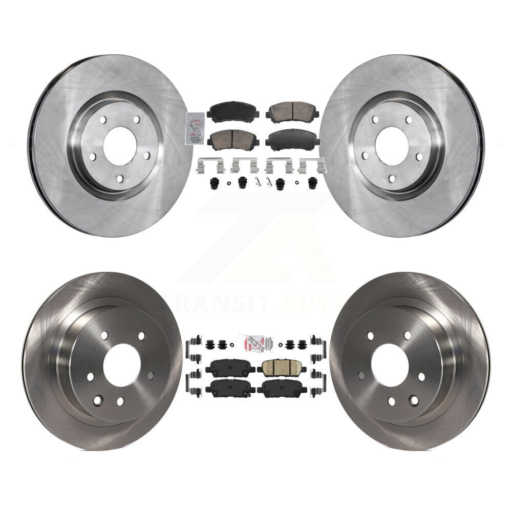 Front Rear Ceramic Pads And Disc Brake Rotors Kit For 2014-2017 Nissan Juke Nismo RS K8A-107769