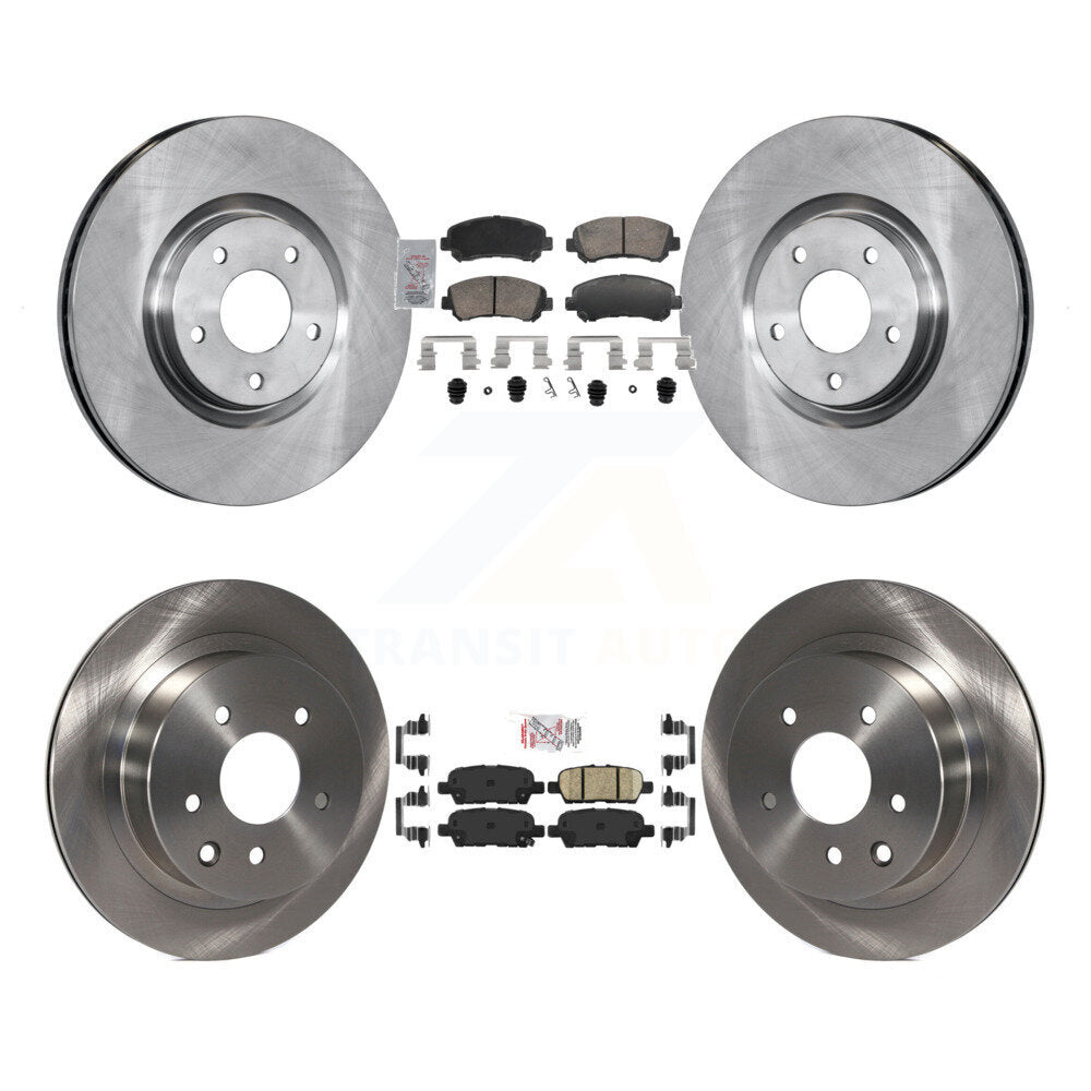 Front Rear Ceramic Pads And Disc Brake Rotors Kit For 2014-2017 Nissan Juke Nismo RS K8A-107770