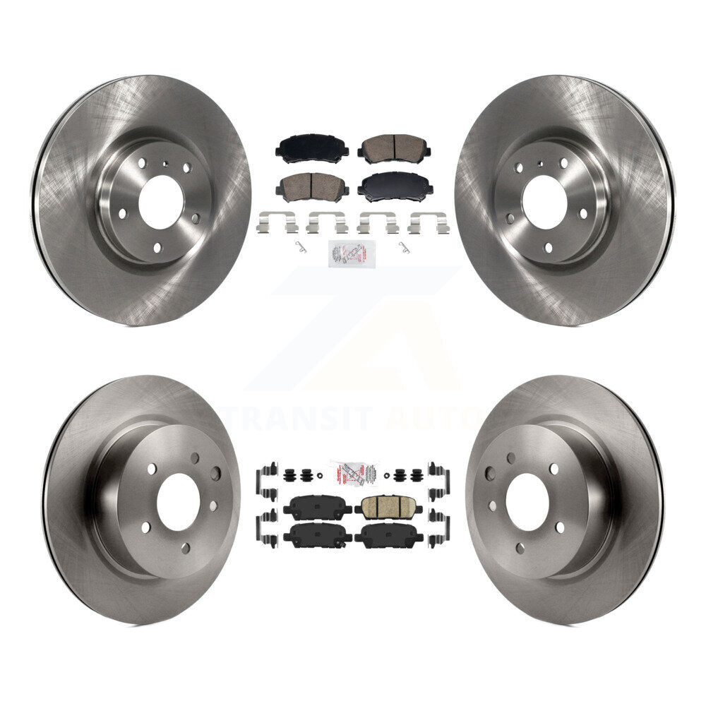 Front Rear Ceramic Pads And Disc Brake Rotors Kit For Nissan Maxima K8A-107771
