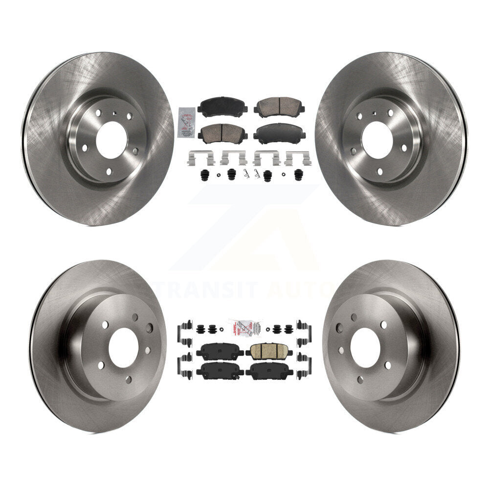 Front Rear Ceramic Pads And Disc Brake Rotors Kit For Nissan Maxima K8A-107773