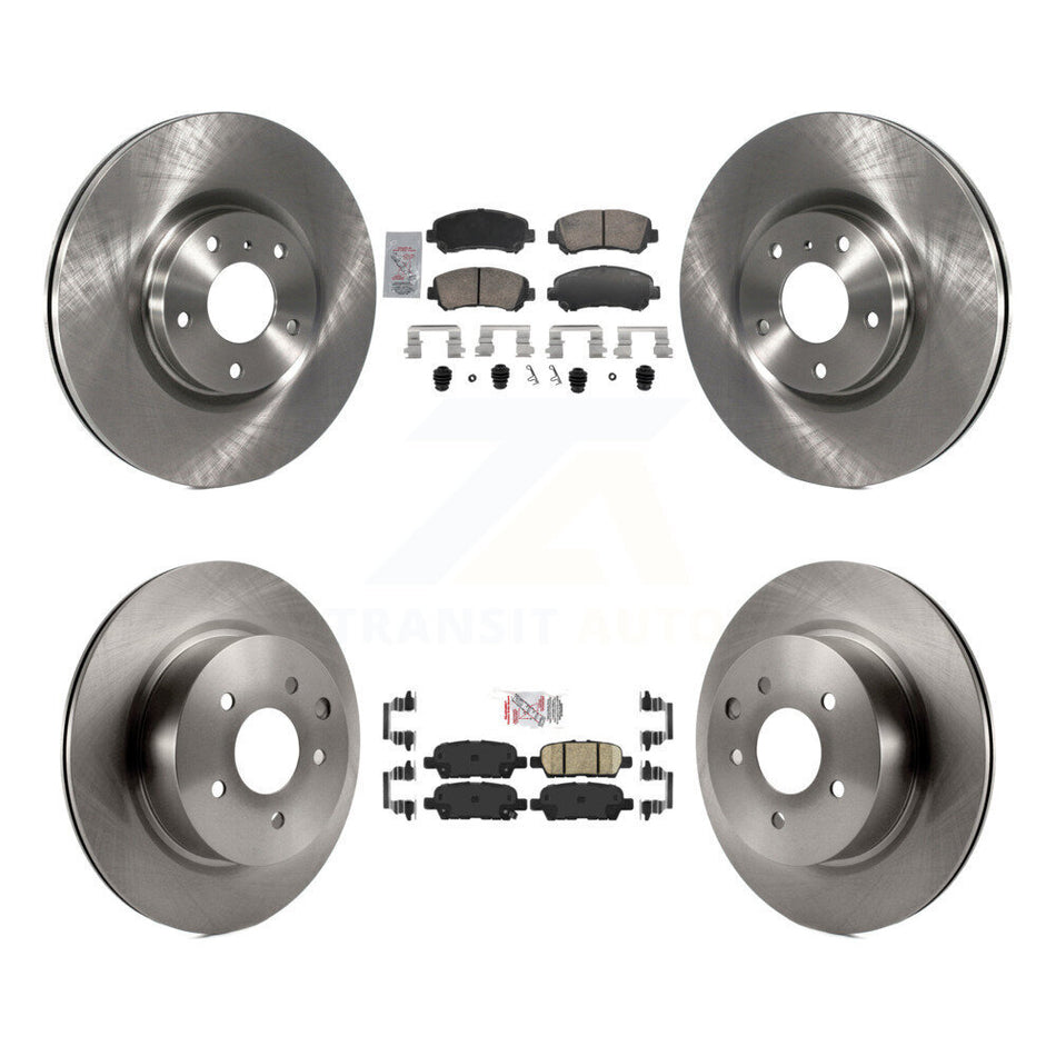 Front Rear Ceramic Pads And Disc Brake Rotors Kit For Nissan Maxima K8A-107774