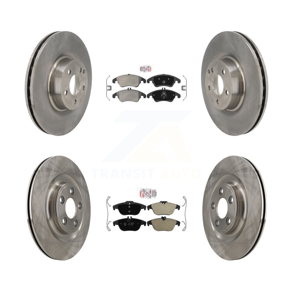 Front Rear Semi-Metallic Pads And Disc Brake Rotors Kit For Mercedes-Benz E400 K8A-107776