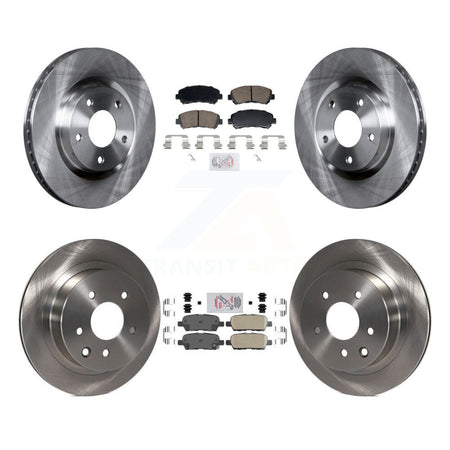 Front Rear Ceramic Pads And Disc Brake Rotors Kit For Nissan Rogue Select K8A-107777