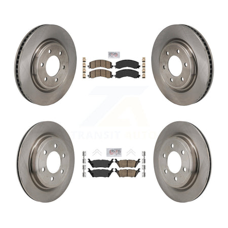 Front Rear Ceramic Pad & Disc Brake Rotor Kit For Ford F-150 Expedition Lincoln Navigator K8A-107783