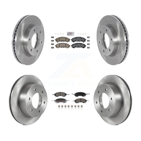 Front Rear Ceramic Pads And Disc Brake Rotors Kit For Ford Bronco K8A-107790