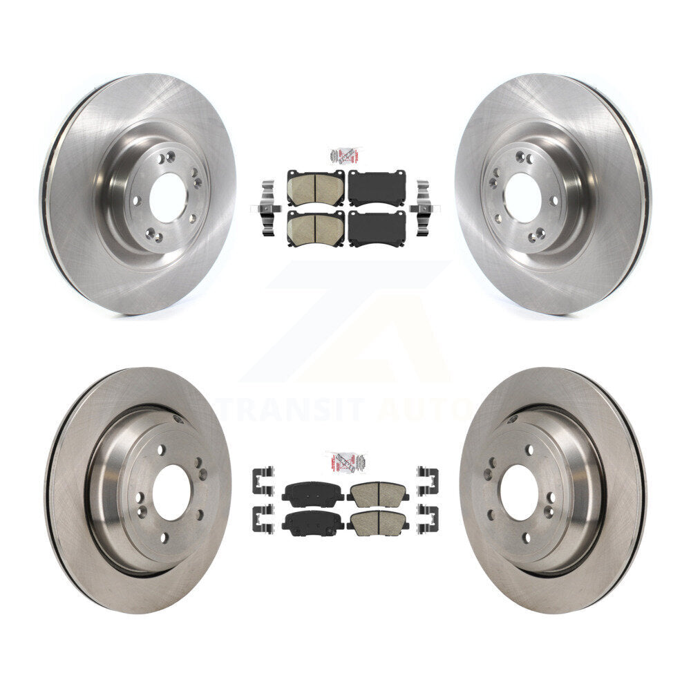Front Rear Ceramic Pads And Disc Brake Rotors Kit For 2011 Hyundai Equus K8A-107792