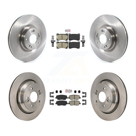 Front Rear Ceramic Pads And Disc Brake Rotors Kit For 2011 Hyundai Equus K8A-107793