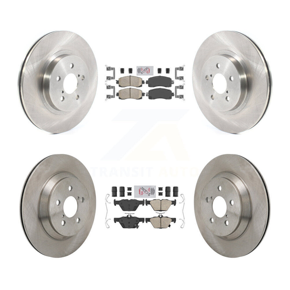 Front Rear Ceramic Pad & Brake Rotor Kit For Subaru Crosstrek With Electric Parking K8A-107802