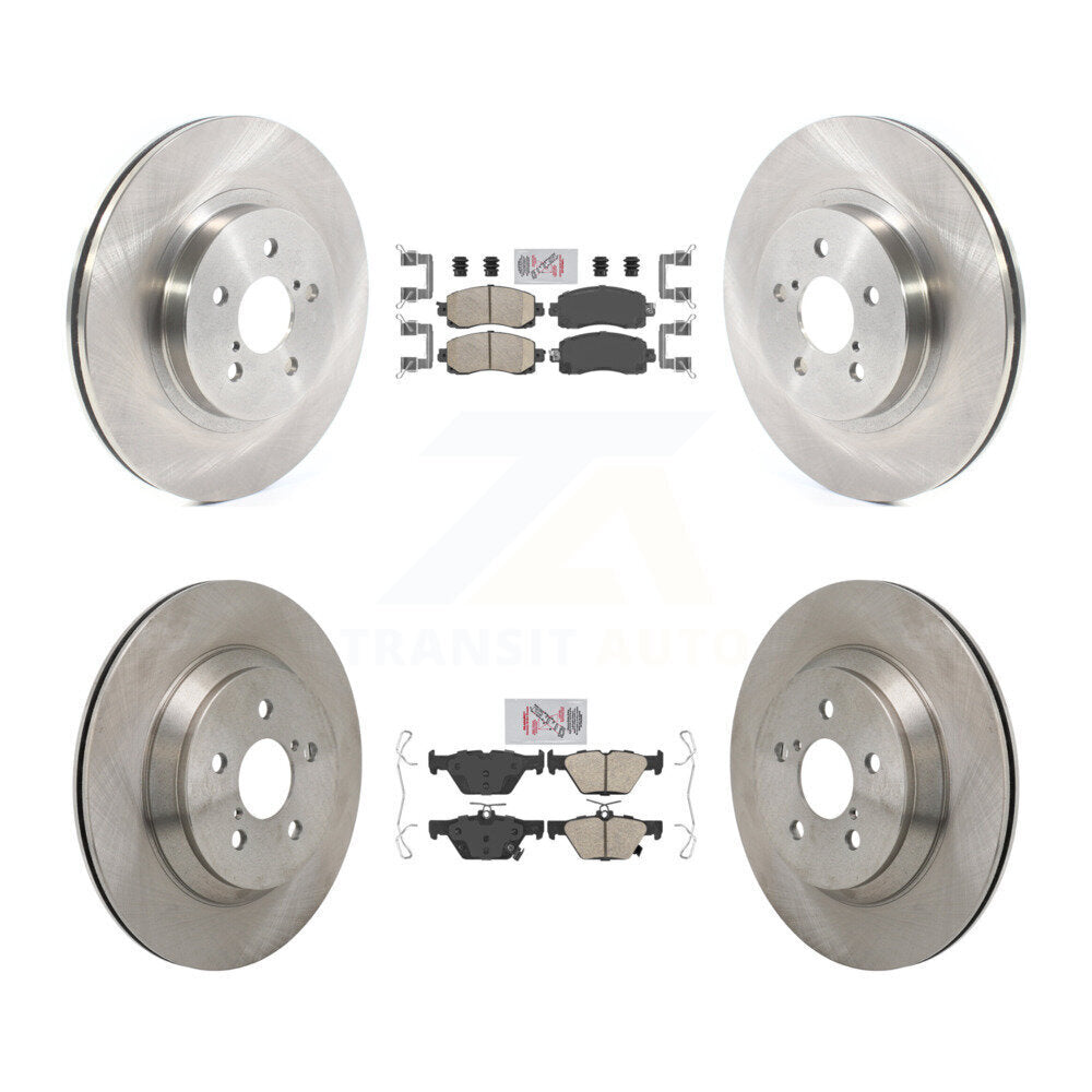 Front Rear Ceramic Pad & Brake Rotor Kit For Subaru Crosstrek With Electric Parking K8A-107803
