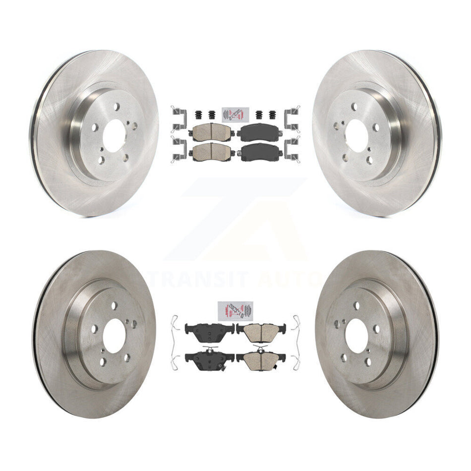 Front Rear Ceramic Pad & Brake Rotor Kit For Subaru Crosstrek With Electric Parking K8A-107803