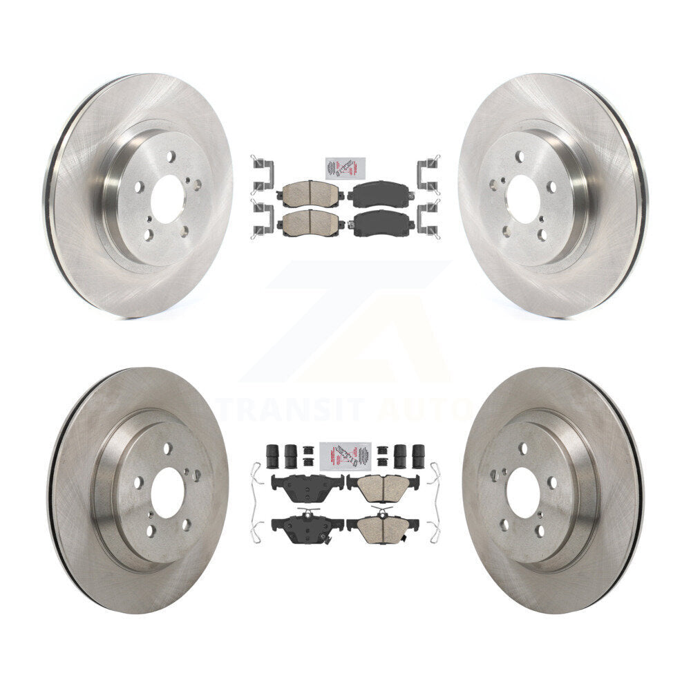 Front Rear Ceramic Pad & Brake Rotor Kit For Subaru Crosstrek With Electric Parking K8A-107804