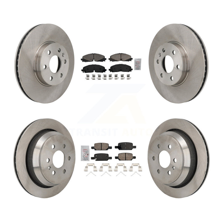 Front Rear Ceramic Pad & Disc Brake Rotor Kit For 2021-2022 Chevrolet Colorado GMC Canyon K8A-107806