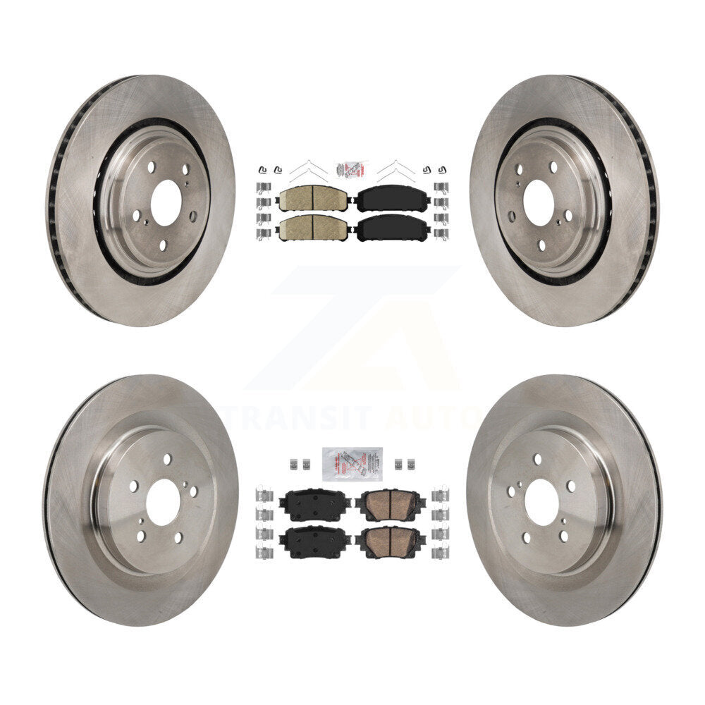 Front Rear Ceramic Pads And Disc Brake Rotors Kit For 2020-2022 Toyota Highlander K8A-107811