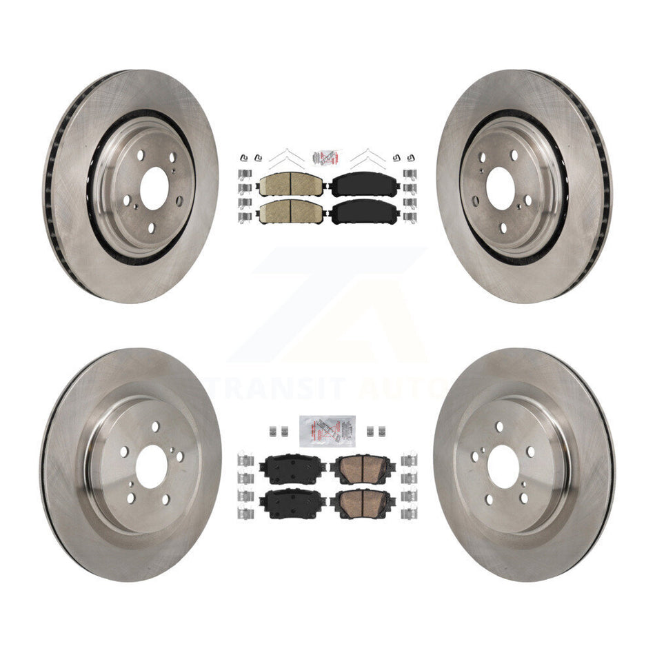 Front Rear Ceramic Pads And Disc Brake Rotors Kit For 2020-2022 Toyota Highlander K8A-107811