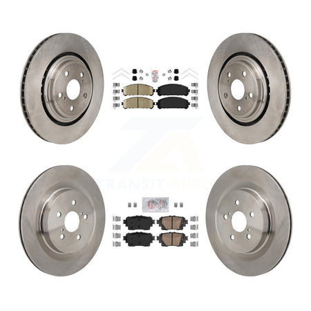 Front Rear Ceramic Pads And Disc Brake Rotors Kit For 2020-2022 Toyota Highlander K8A-107816