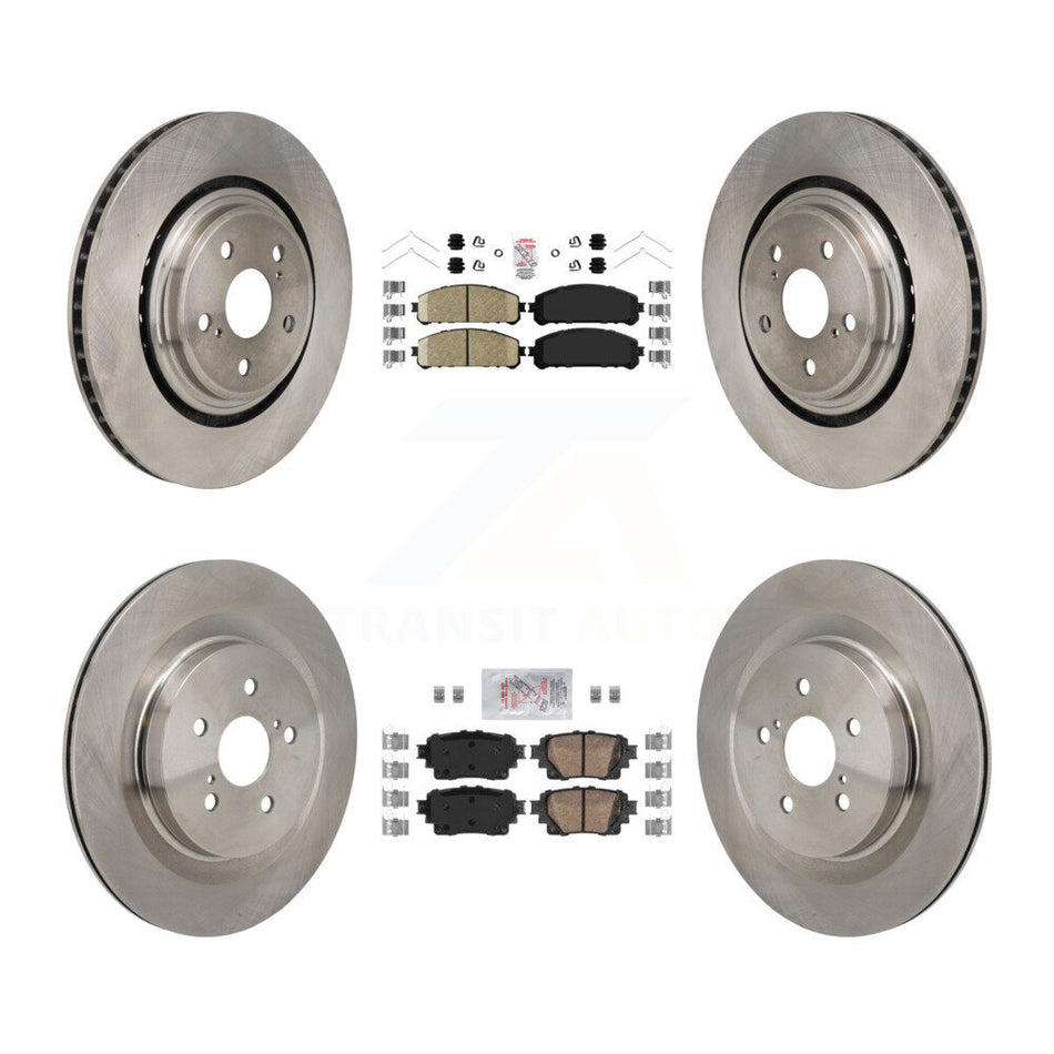 Front Rear Ceramic Pads And Disc Brake Rotors Kit For 2020-2022 Toyota Highlander K8A-107816