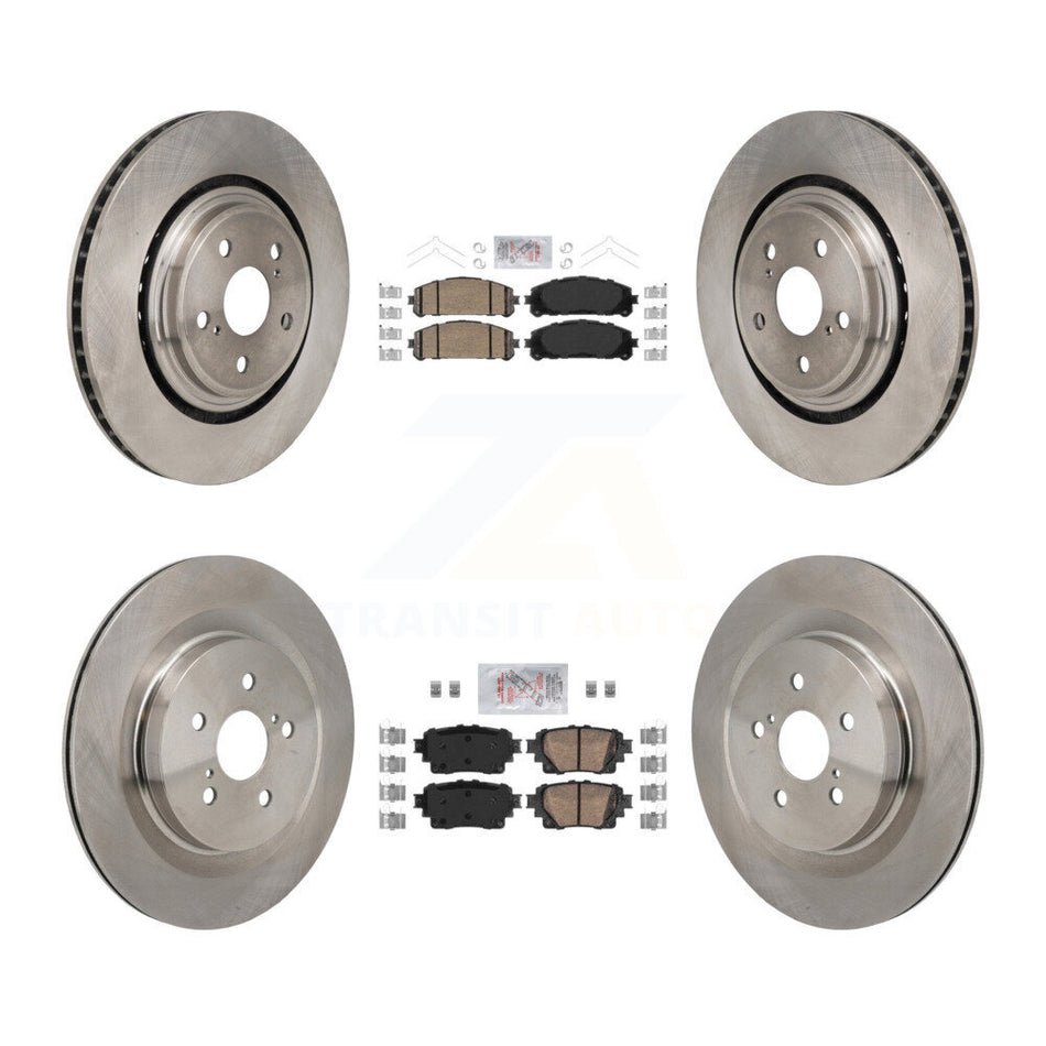 Front Rear Ceramic Pads And Disc Brake Rotors Kit For 2020-2023 Toyota Highlander K8A-107821