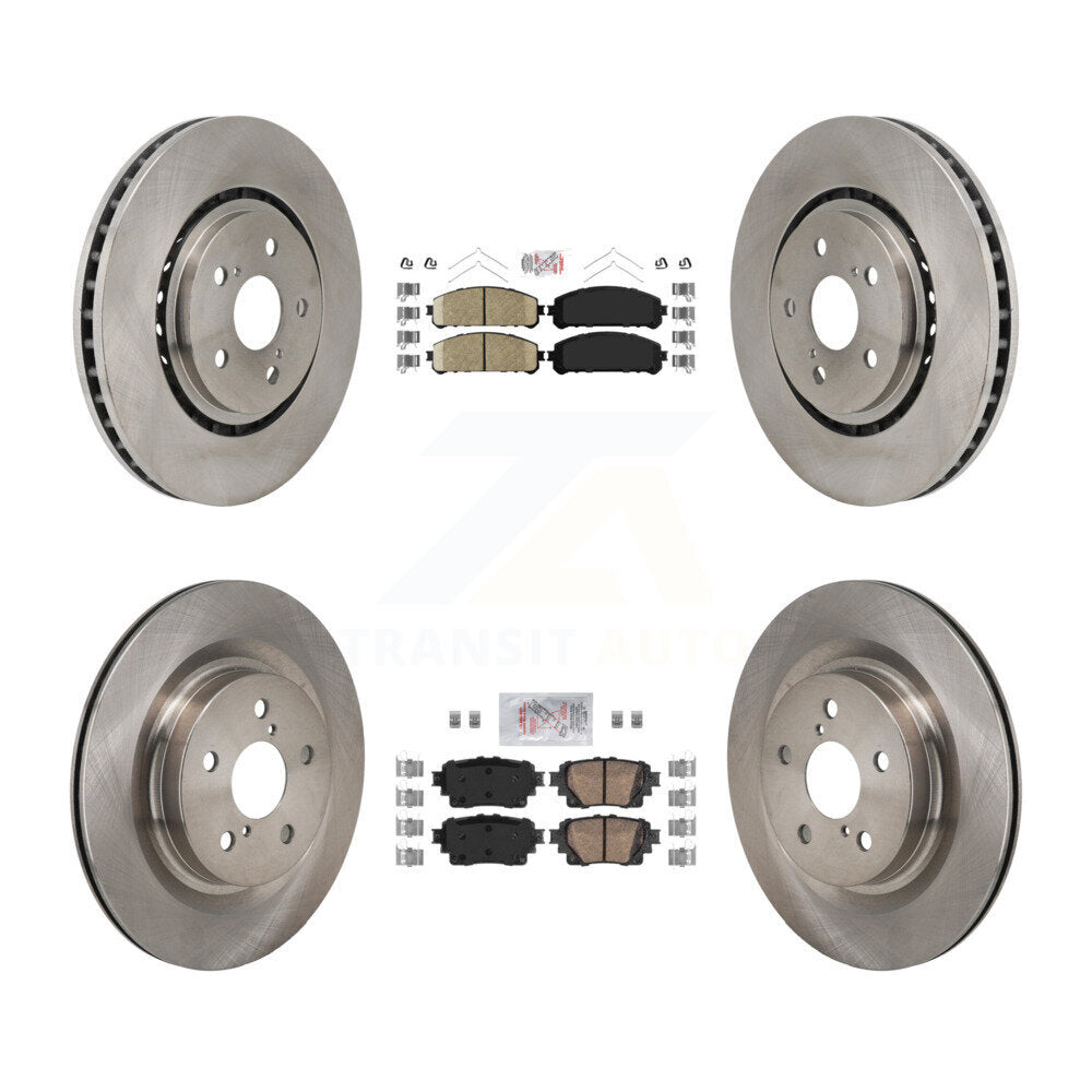 Front Rear Ceramic Pad & Disc Brake Rotors Kit For Toyota Sienna RAV4 Prime Lexus NX450h+ K8A-107822