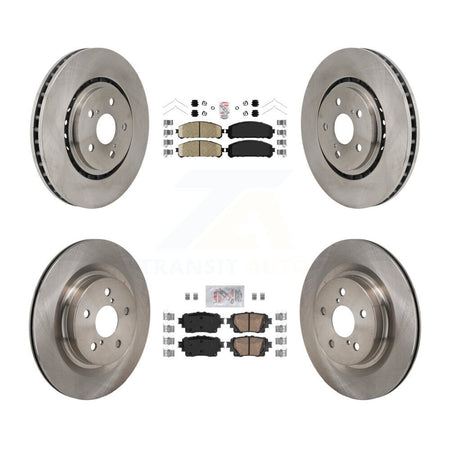 Front Rear Ceramic Pad & Disc Brake Rotors Kit For Toyota Sienna RAV4 Prime Lexus NX450h+ K8A-107823