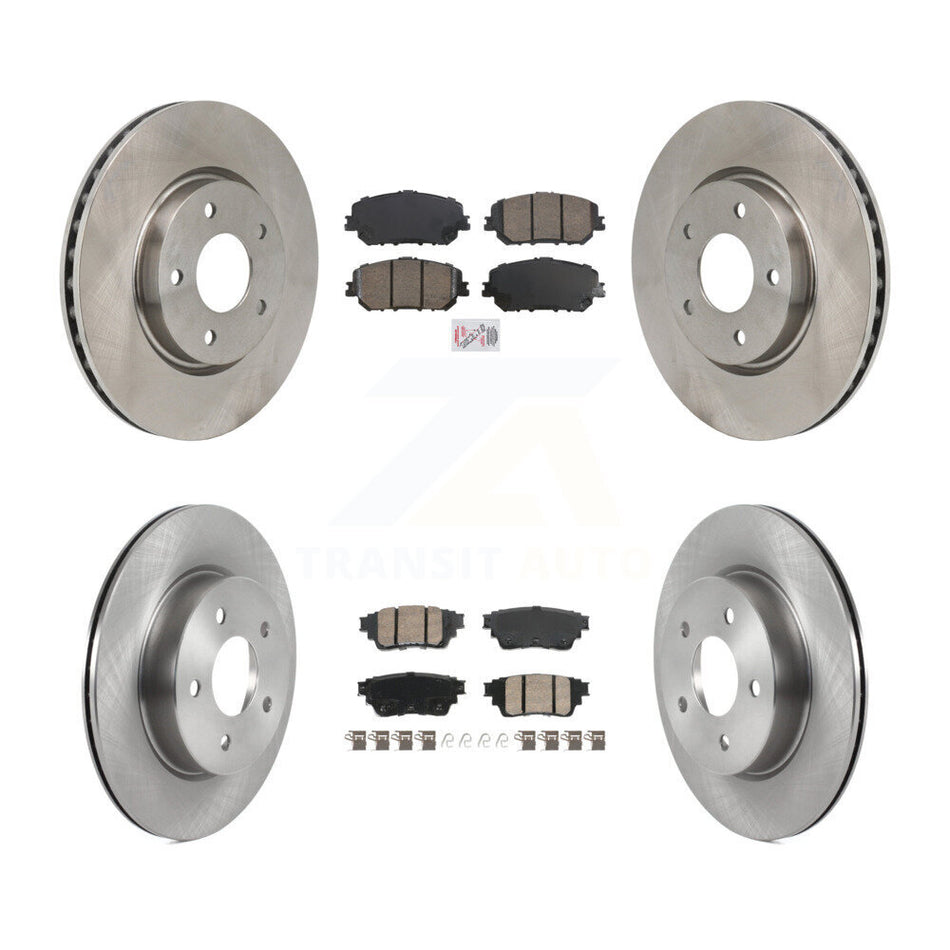 Front Rear Ceramic Pads And Disc Brake Rotors Kit For Nissan Rogue K8A-107830