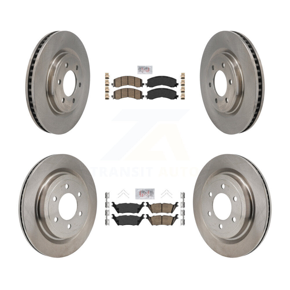 Front Rear Ceramic Pads And Disc Brake Rotors Kit For Ford F-150 Lightning K8A-107833