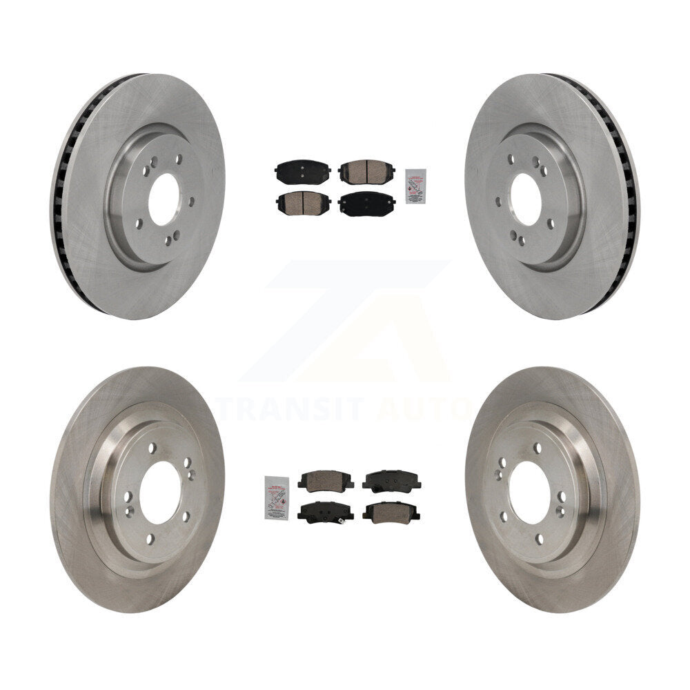 Front Rear Ceramic Pads And Disc Brake Rotors Kit For Hyundai Tucson Kia Sportage K8A-107837