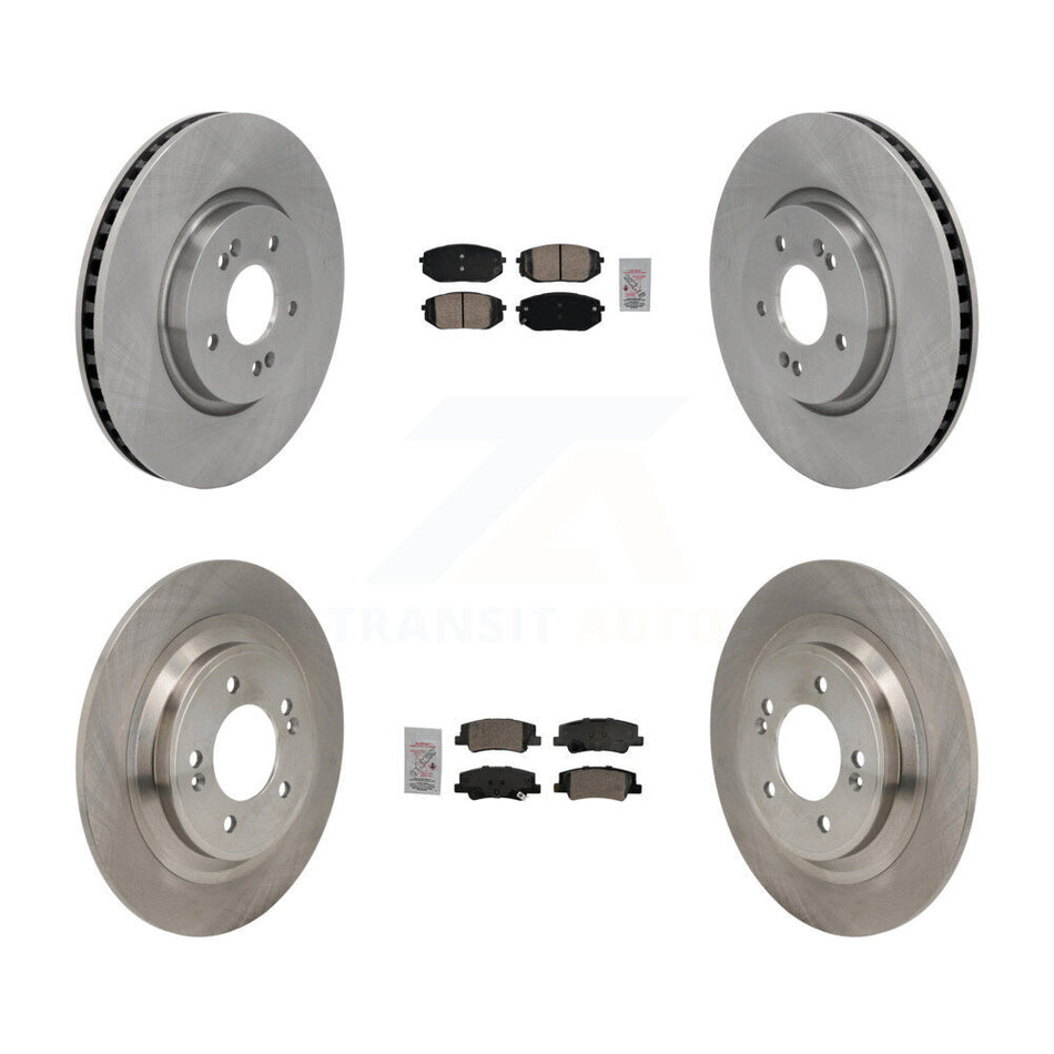 Front Rear Ceramic Pads And Disc Brake Rotors Kit For Hyundai Tucson Kia Sportage K8A-107837