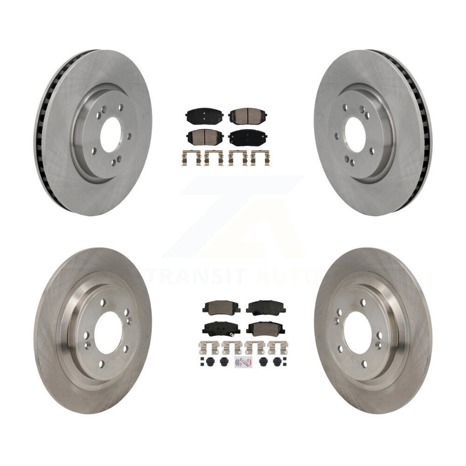 Front Rear Ceramic Pads And Disc Brake Rotors Kit For Hyundai Tucson Kia Sportage K8A-107837