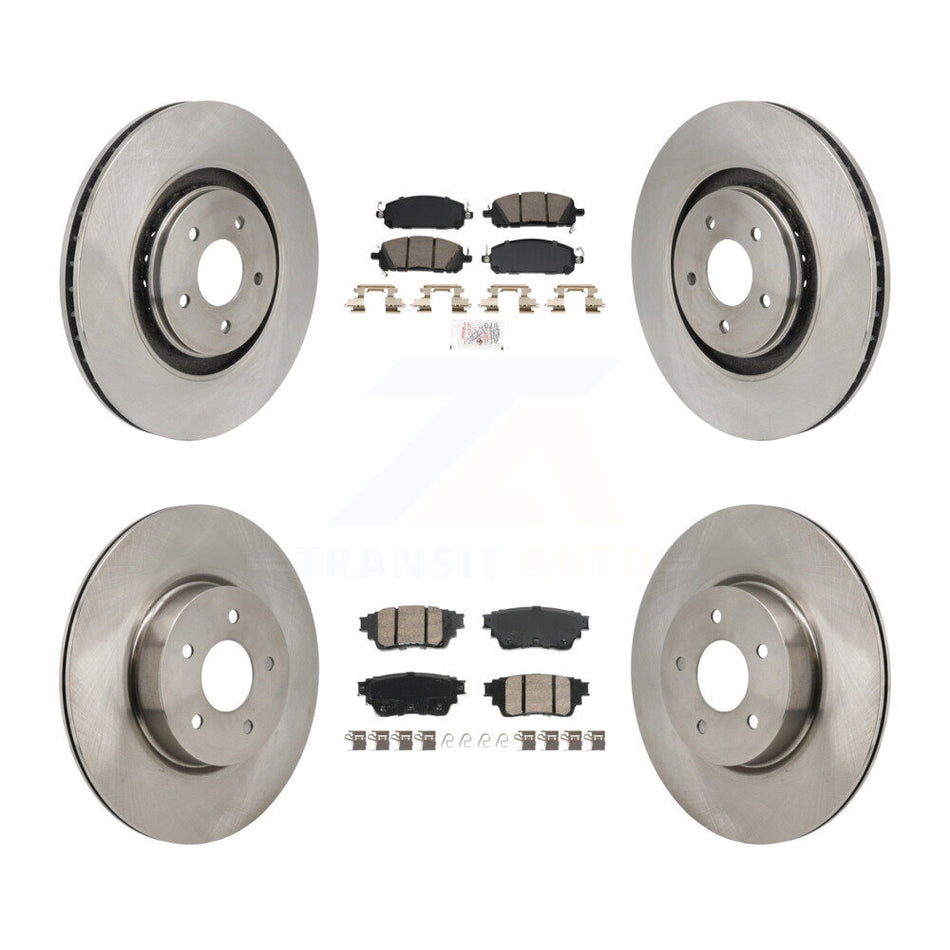 Front Rear Ceramic Pad & Brake Rotors Kit For Mitsubishi Outlander Nissan Pathfinder QX60 K8A-107838