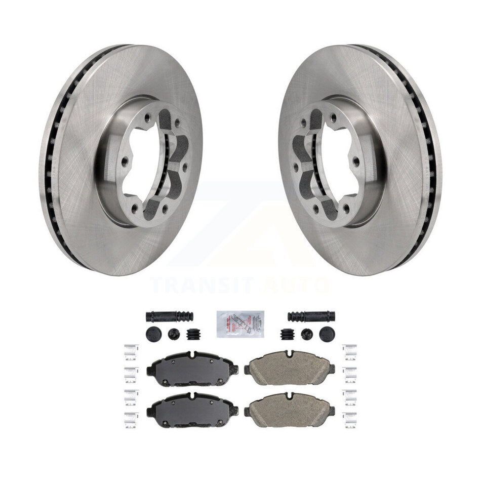 Front Brake Rotors Semi-Metallic Pad Kit For Ford Transit-250 Transit-350 Transit-150 AWD K8A-107849