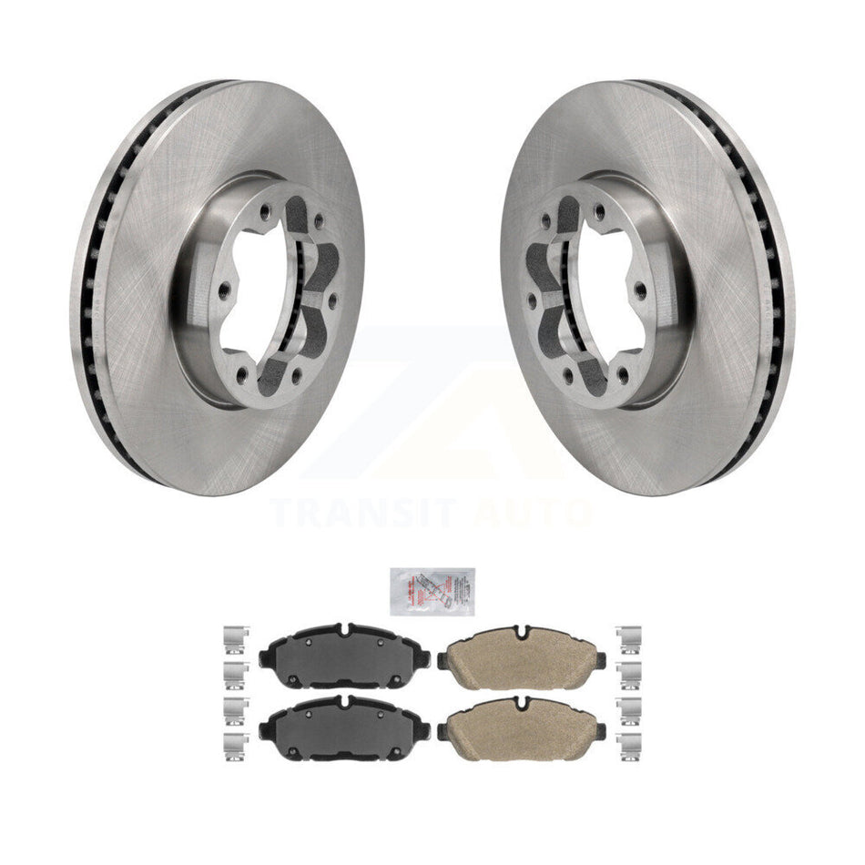 Front Brake Rotors Semi-Metallic Pad Kit For Ford Transit-250 Transit-350 Transit-150 AWD K8A-107850