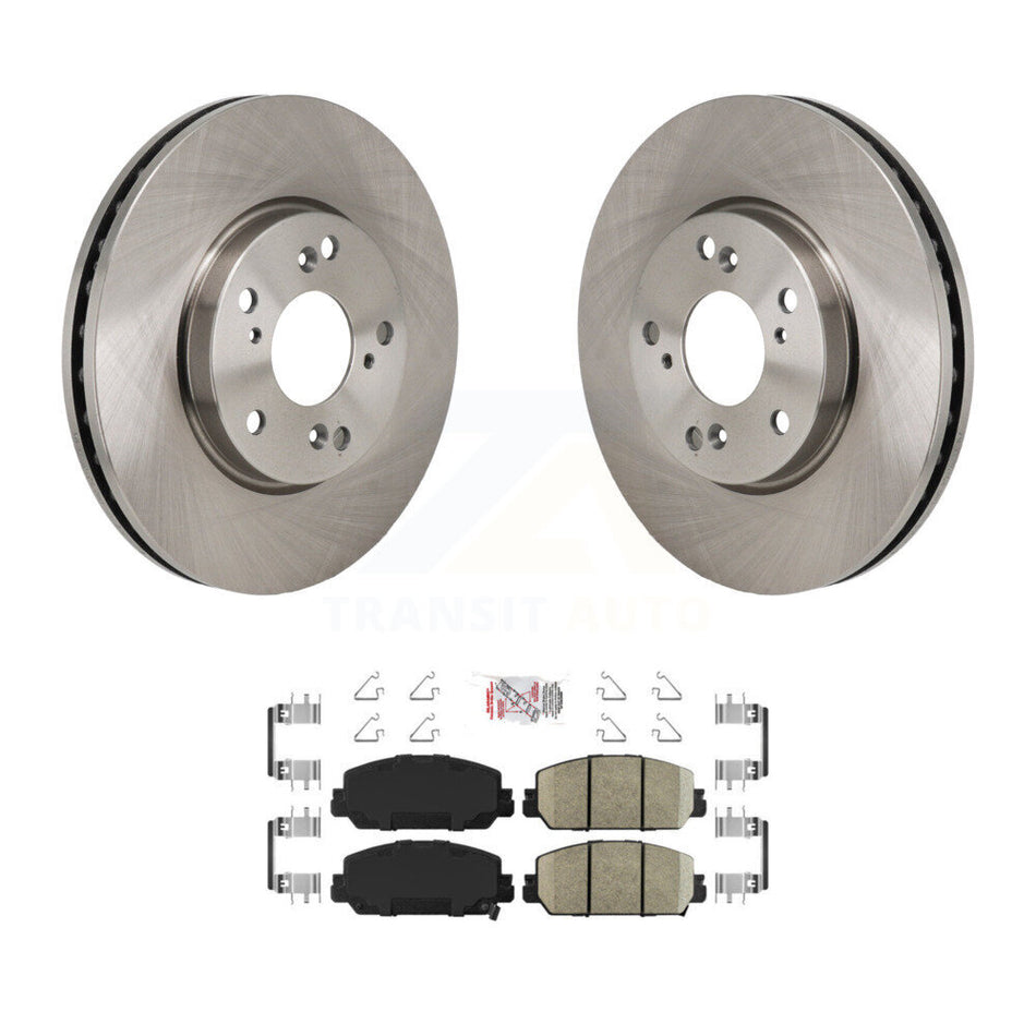 Front Disc Brake Rotors And Ceramic Pads Kit For 2017-2021 Honda Clarity K8A-107857