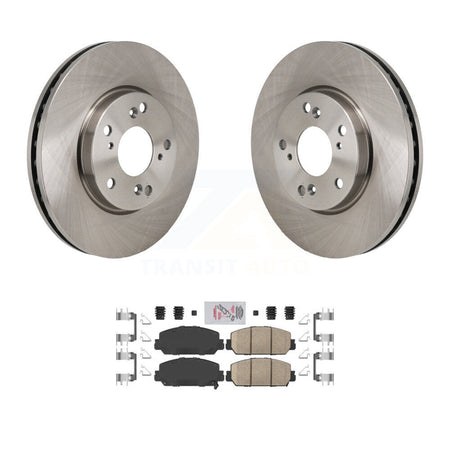 Front Disc Brake Rotors And Ceramic Pads Kit For 2017-2021 Honda Clarity K8A-107858