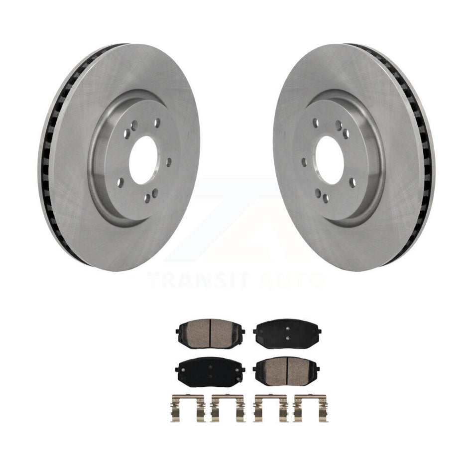 Front Disc Brake Rotors And Ceramic Pad Kit For Hyundai Tucson Kia Sportage Ioniq 5 EV6 6 K8A-107874