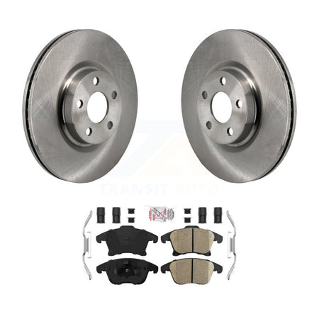 Front Disc Brake Rotors And Ceramic Pads Kit For 2017-2020 Lincoln MKZ 2.0L K8A-107875