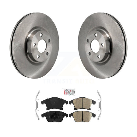 Front Disc Brake Rotors And Ceramic Pads Kit For 2017-2020 Lincoln MKZ 2.0L K8A-107876
