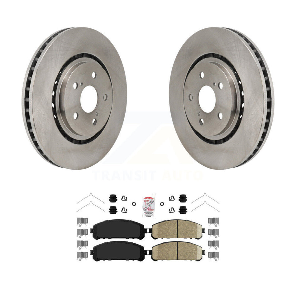 Front Brake Rotor Ceramic Pad Kit For Toyota Sienna RAV4 Prime bZ4X Subaru Solterra Lexus K8A-107881