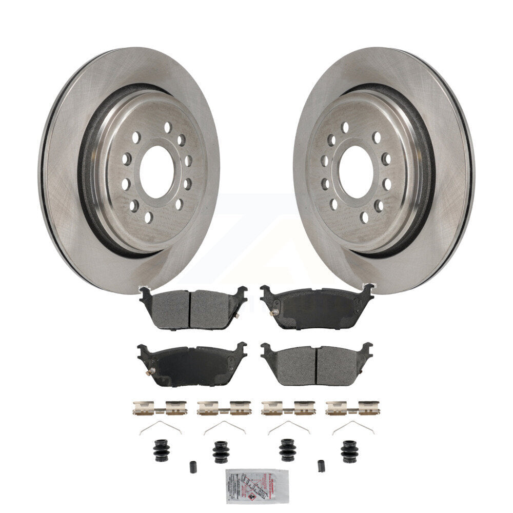 Rear Disc Brake Rotors And Semi-Metallic Pads Kit For Ram 1500 Jeep Wagoneer Grand L K8A-107902