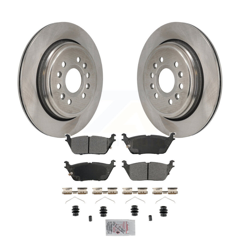 Rear Disc Brake Rotors And Semi-Metallic Pads Kit For Ram 1500 Jeep Wagoneer Grand L K8A-107902