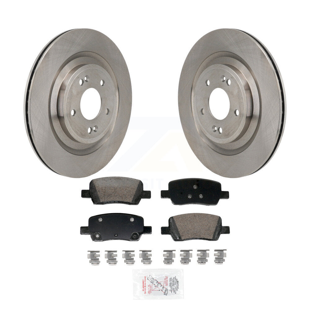 Rear Disc Brake Rotors And Ceramic Pads Kit For Hyundai Santa Fe Kia Sorento K8A-107907